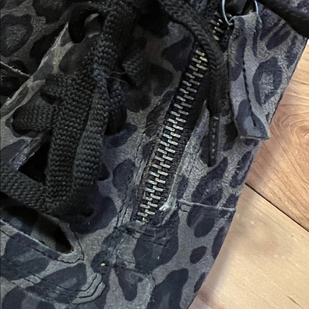Manfield Suede Leopard Print Sneakers - Picture 5 of 16